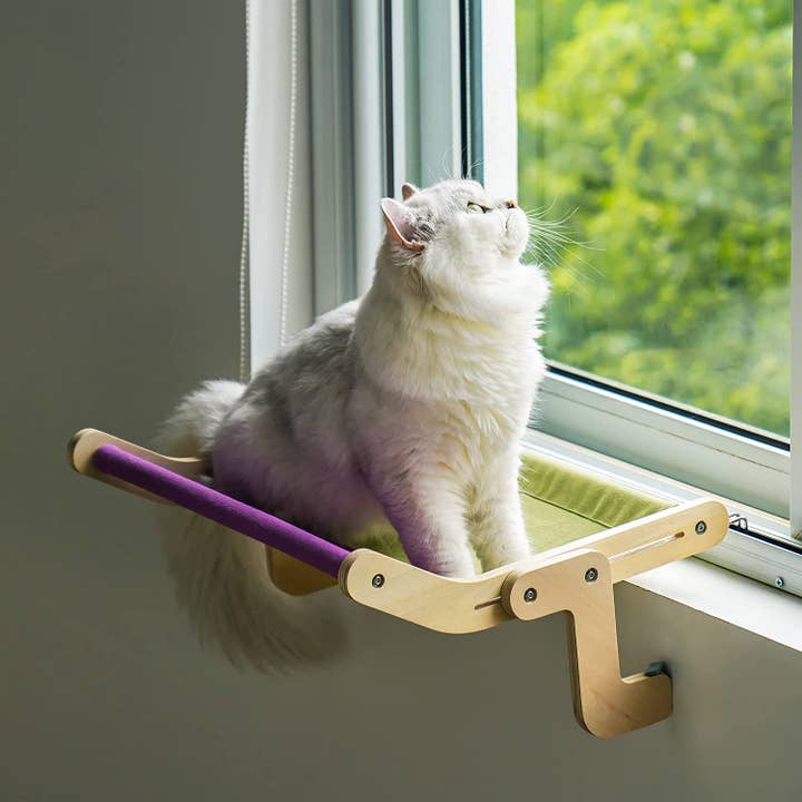 Robud & Mewoofun Official Store - Wholesale Pet Bed - Cat/Dog - Mewoofun Cat Pet Window Wooden Component Bed Hanging Cotton33