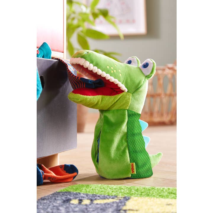 HABA USA - Wholesale Puppet - Kids & Baby - Eat-It-Up Croc Glove Puppet - Hand Puppet for Storytelling