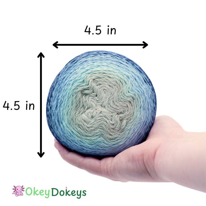 Okey Dokeys - Wholesale Yarn - 1060 Yards Gradient Cake Yarn - #1 Super Fine Cotton Acrylic Yarn49