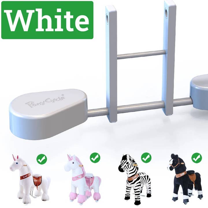 White Pedal Pad for PonyCycle Model U ride on toys for wholesale on Faire3