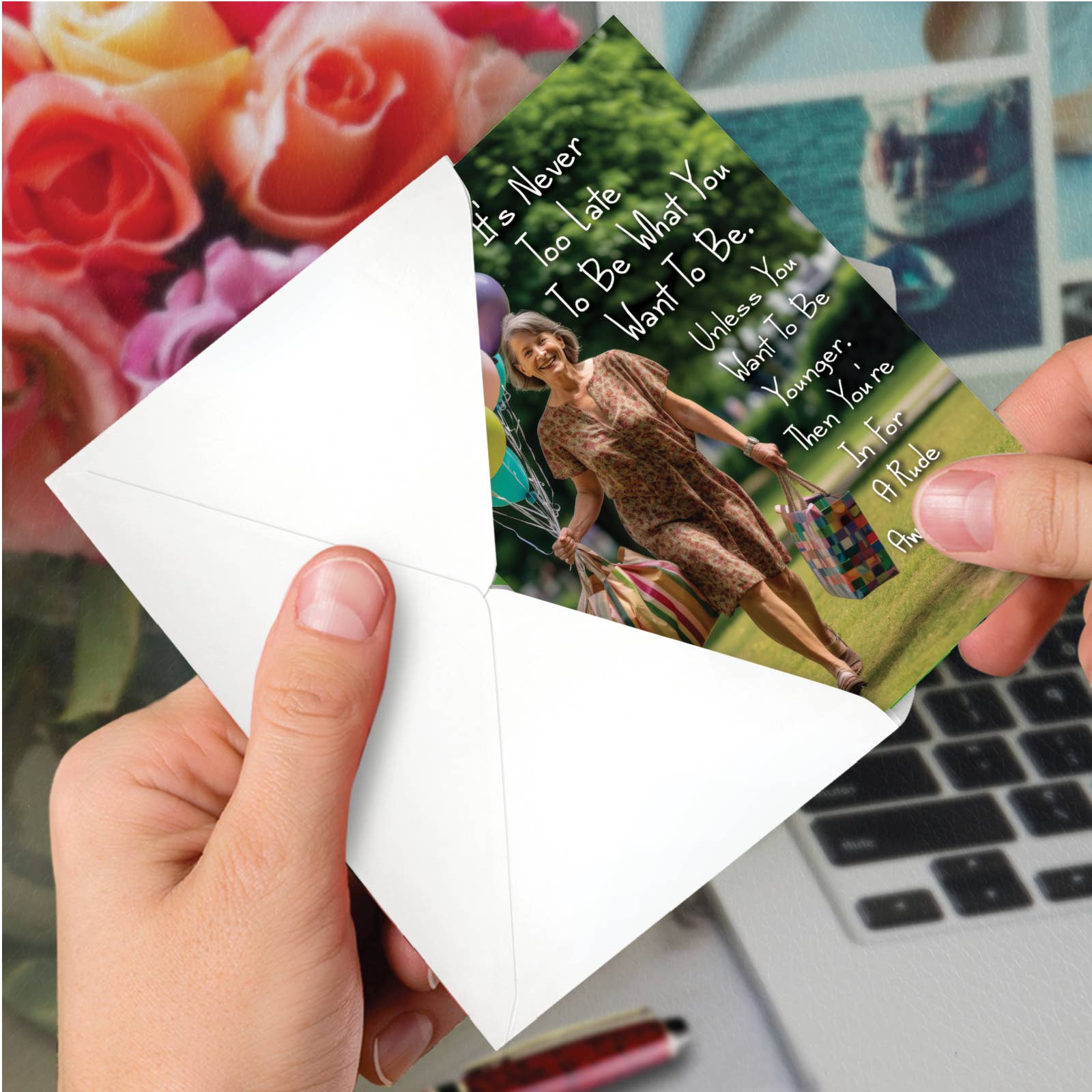 NobleWorks - Wholesale Mother's Day Card - 1 Funny Mother's Day Card - Never Too Late Mom - NobleWorks3