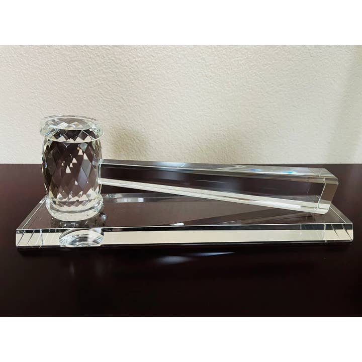 Crystal Gavel with Base in Gift box, Office Supplies. for wholesale by KSR Designs