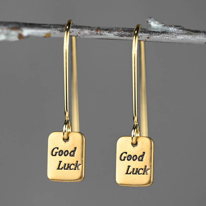 Tiny Pinch of Good Luck Earrings for wholesale by KBD Studio