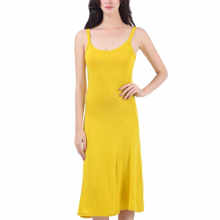 Mad Style - Wholesale Dress - Women's - Mustard Asymmetrical Jersey Dress