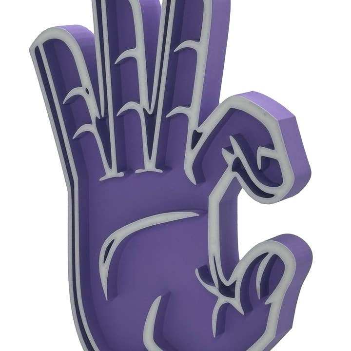 Décoration intérieure avec signe de main de chat sauvage pour la vente par MHK Made