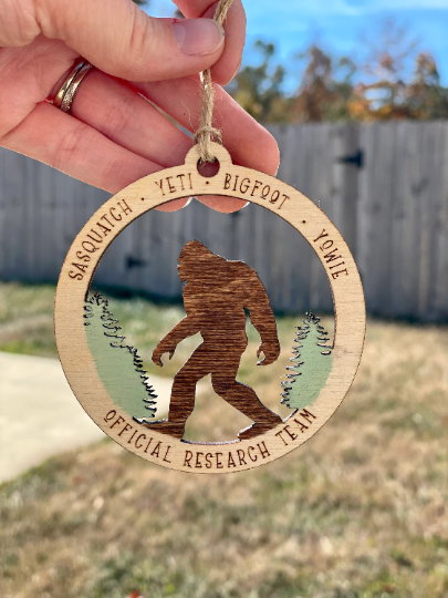 Hazel + Bloom Co - Wholesale Ornament - Bigfoot Yeti Sasquatch Ornament2
