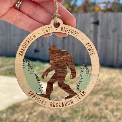 Hazel + Bloom Co - Wholesale Ornament - Bigfoot Yeti Sasquatch Ornament2