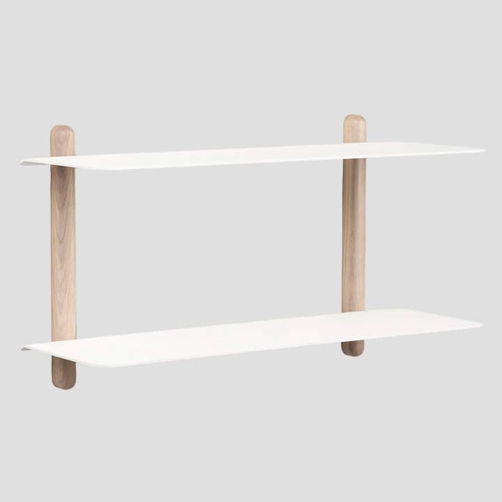NIVO Shelf Large F - light oak / white for wholesale by Studio Nordhaven
