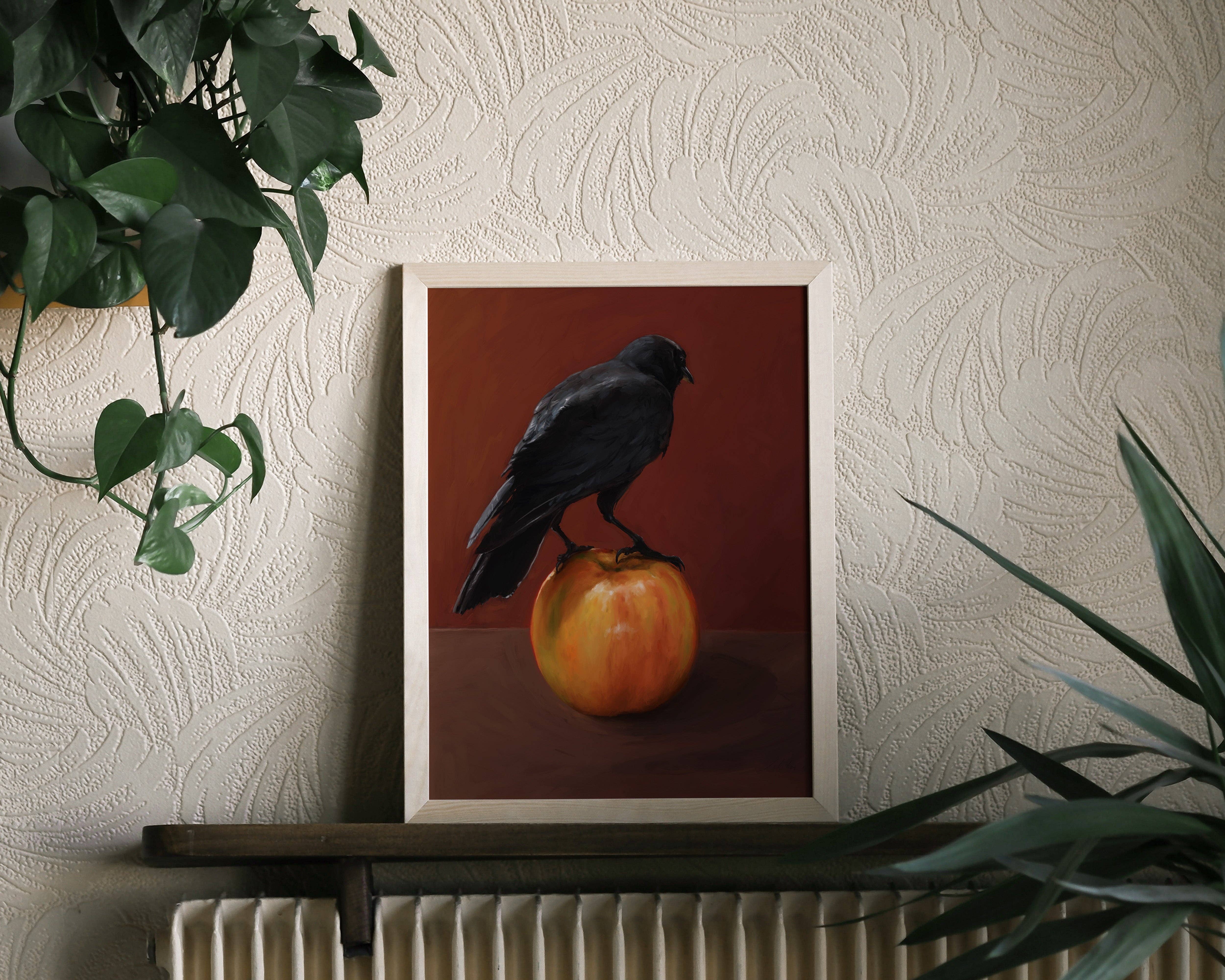 The Ugly Cat Studio - Wholesale Art Print - Moody City Crow Art Print24
