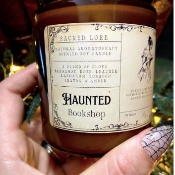 Sacred Lore - Wholesale Jar/Filled Candle - Haunted Bookshop Candle, Literary Candle, Bookish Gift 1