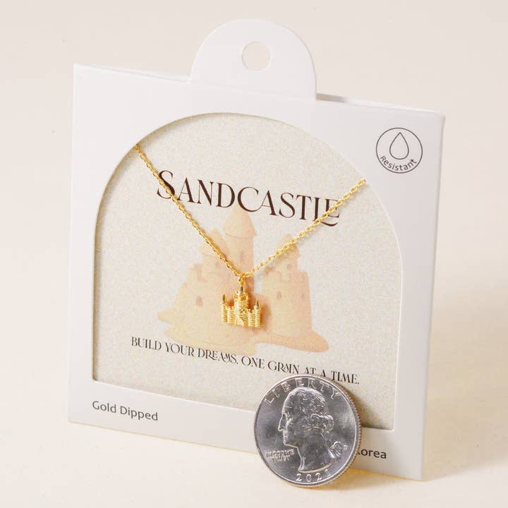 INKI STUDIO - Wholesale Pendant/Charm Necklace - Castle on the Neck, Necklace3