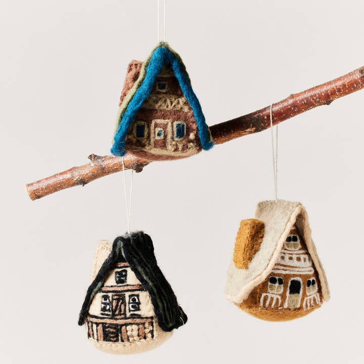 Farmhouse Pottery - Wholesale Ornament - Felted A-Frame Ornament4