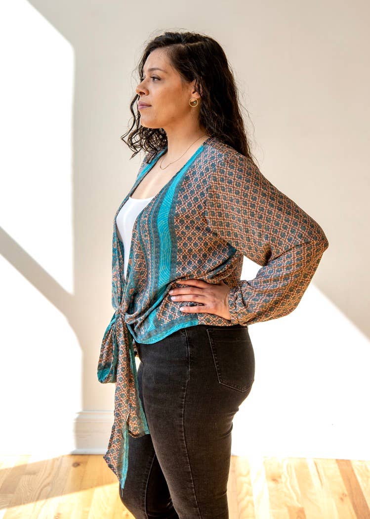 Baizaar - Wholesale Blouse - Women's - Sari Tie Blouse4