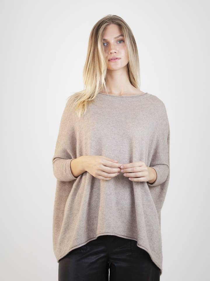 Fina Jumper - Biege for wholesale by Treasure Atelier Copenhagen