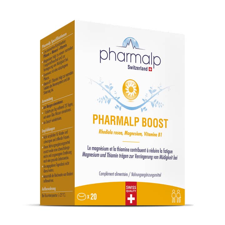 PHARMALP BOOST - ROSENROT, MAGNESIUM, VITAMIN för wholesale av SwissHerbs Pharma GmbH