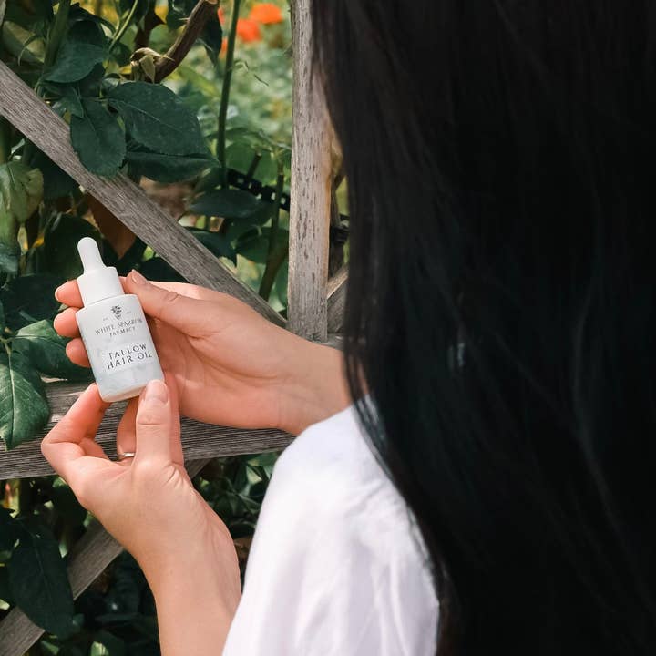 White Sparrow Farmacy - Wholesale Hair Oil - Tallow Hair Oil