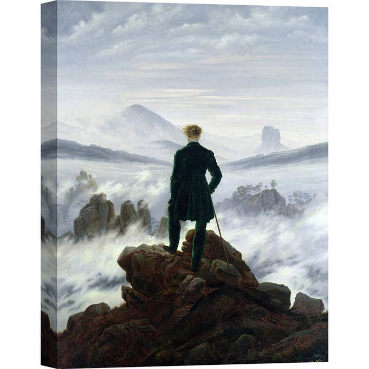 Caspar David Friedrich, Vandreren på Tågehavet for engroshandel hos Selected Artworks Italia