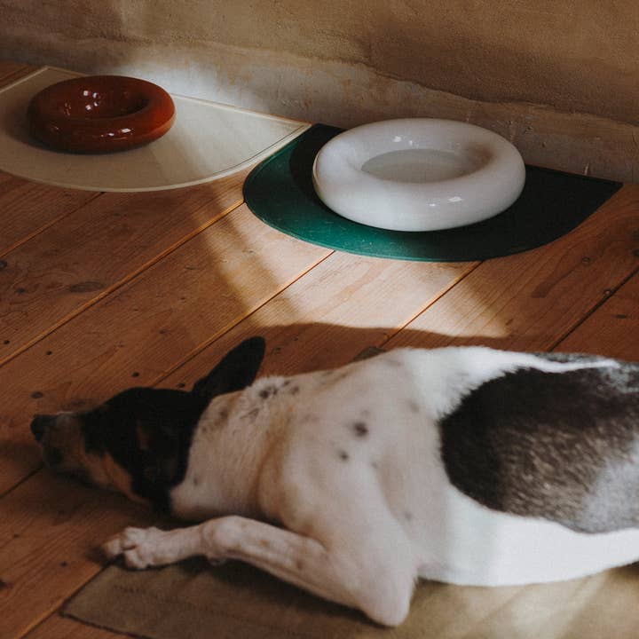 HotDog Pets - Wholesale Pet Bowl - Cat/Dog - White ceramic dog feeder10