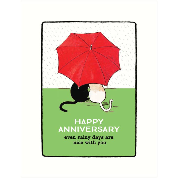 Rainy Days | Anniversary Greeting Card for wholesale by Lucca Paperworks