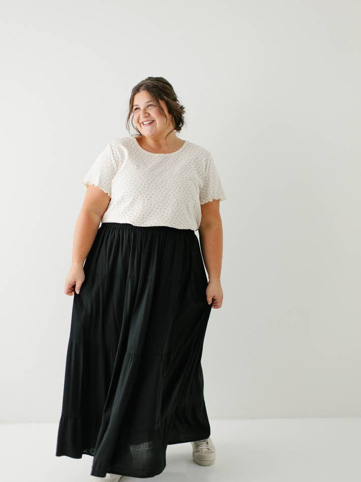 The Main Street Exchange - Wholesale Skirt - Women's - 'Addison' Tiered Maxi Skirt18