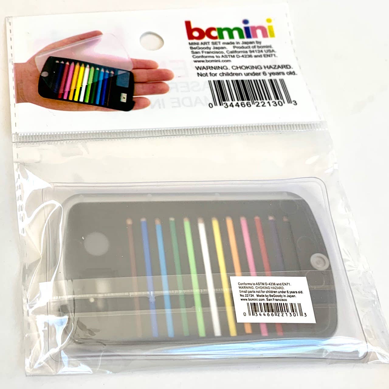 BCmini - Vente Crayons - 22134 12 mini crayons dans un étui transparent-114