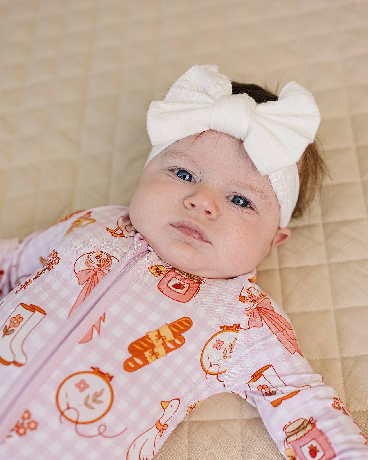 Lucky Panda Kids - Wholesale Jumpsuit - Baby - Bamboo Zip Romper | Cottagecore Cutie8