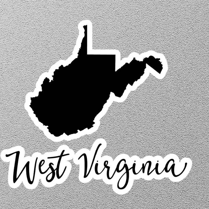 West Virginia 1 State Sticker for wholesale by GraffMerch.com