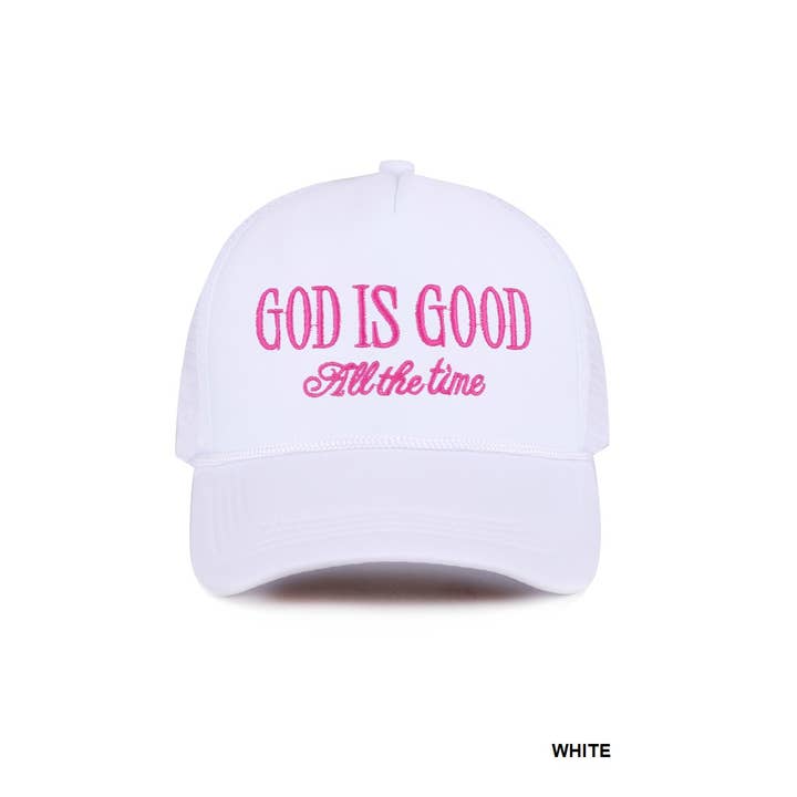 42POPS - Wholesale Baseball Cap - Women's - ,,.....0905 God Is Good All The Time Mesh Trucker Cap SI-28600
