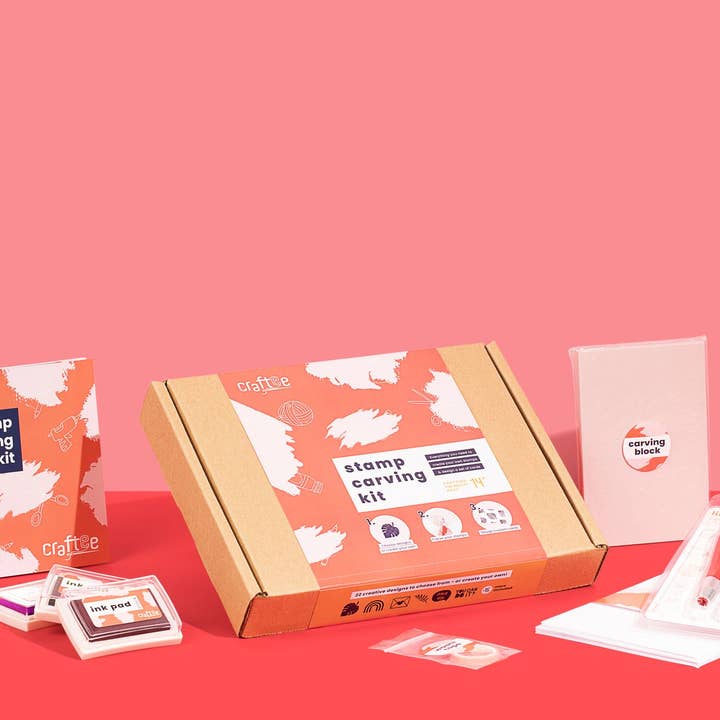 Greeting Card Stamp Carving Kit for wholesale by Craftee DIY