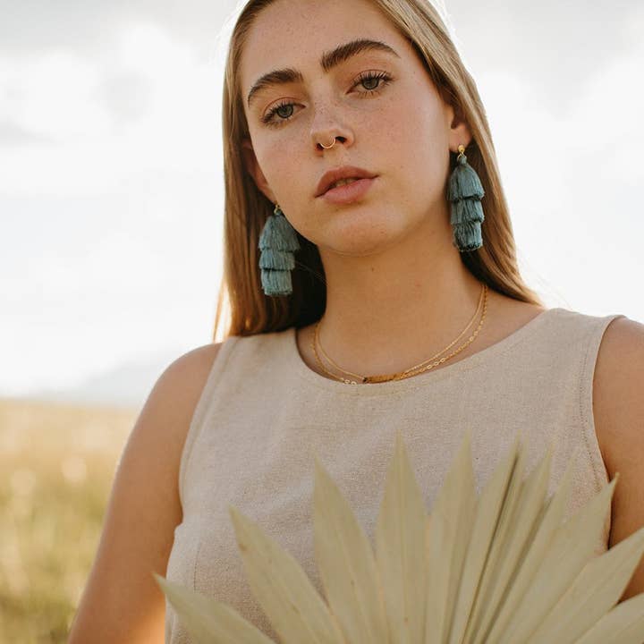 Rover & Kin - Wholesale Tassel Earrings - Tiered Tassel Earrings10