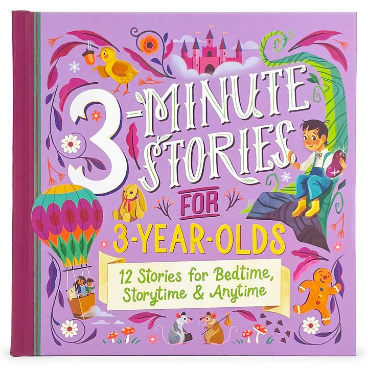Cottage Door Press - Wholesale Preschool Book (3-5) - 3-Minute Stories for 3-Year-Olds Story Book
