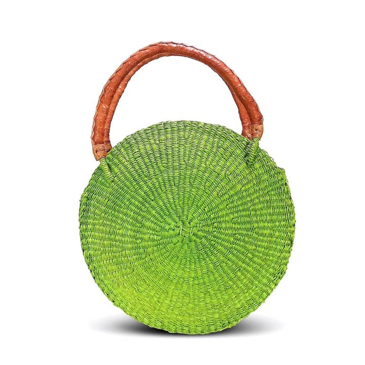 Sac à main rond pour la vente par Ti-a Woven Goods