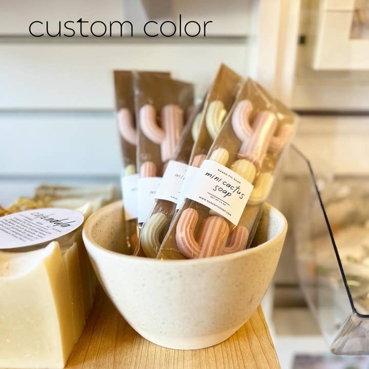 Naked Fig - Vendita all'ingrosso Saponette - Sapone Mini Cactus - Confezione da 33