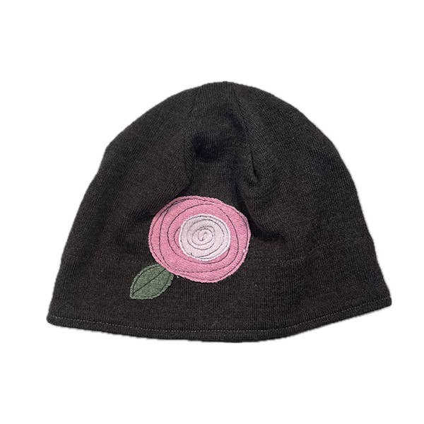 Sardine Clothing Co. - Vendita all'ingrosso Berretto - Donna - Cappello di Lana Fioritura Rosa3