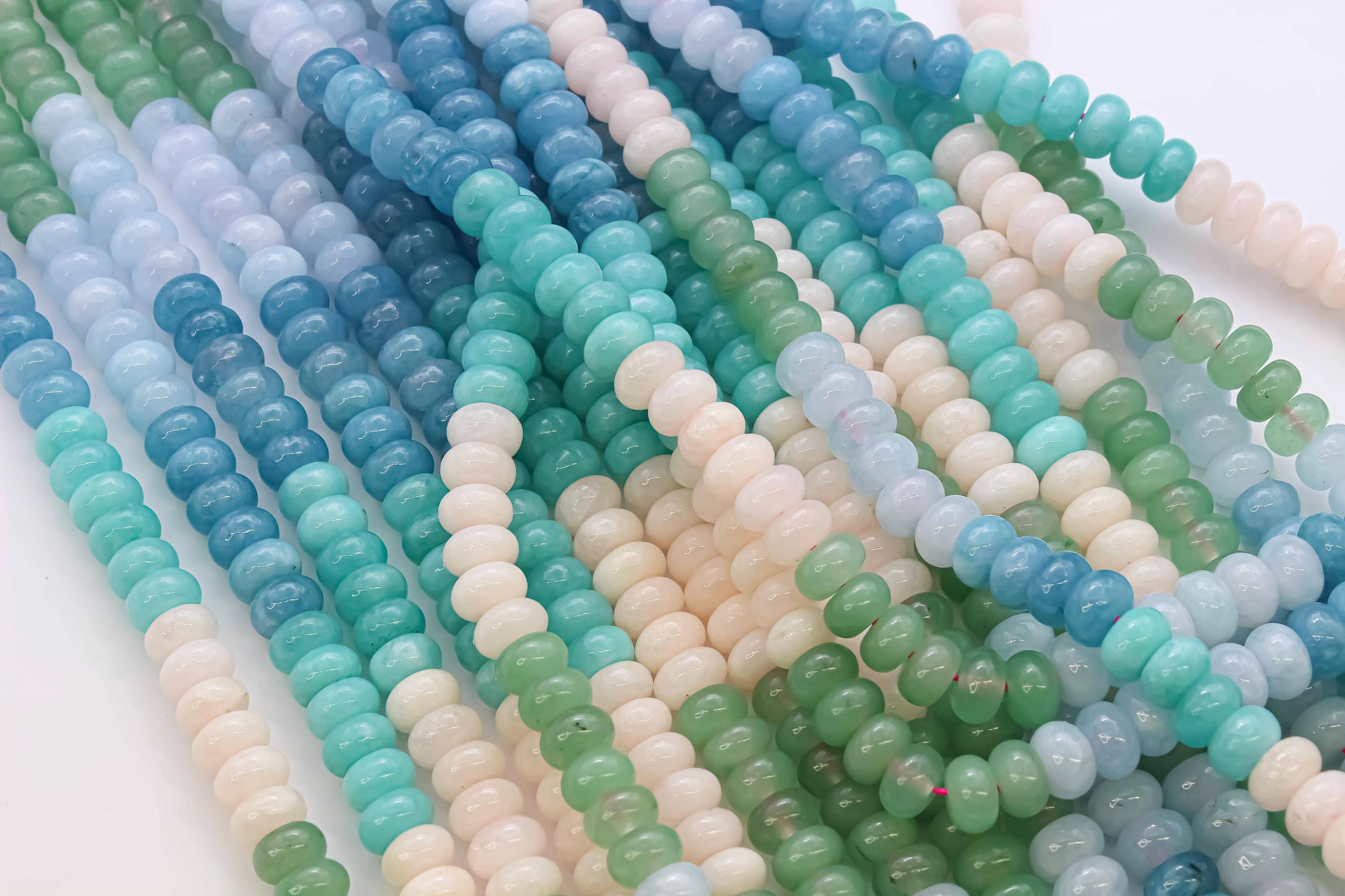 Jewel Pledge - Wholesale Beads - COLOR MIX Rondelle Beads Retro 80s 5x8mm Wholesale4