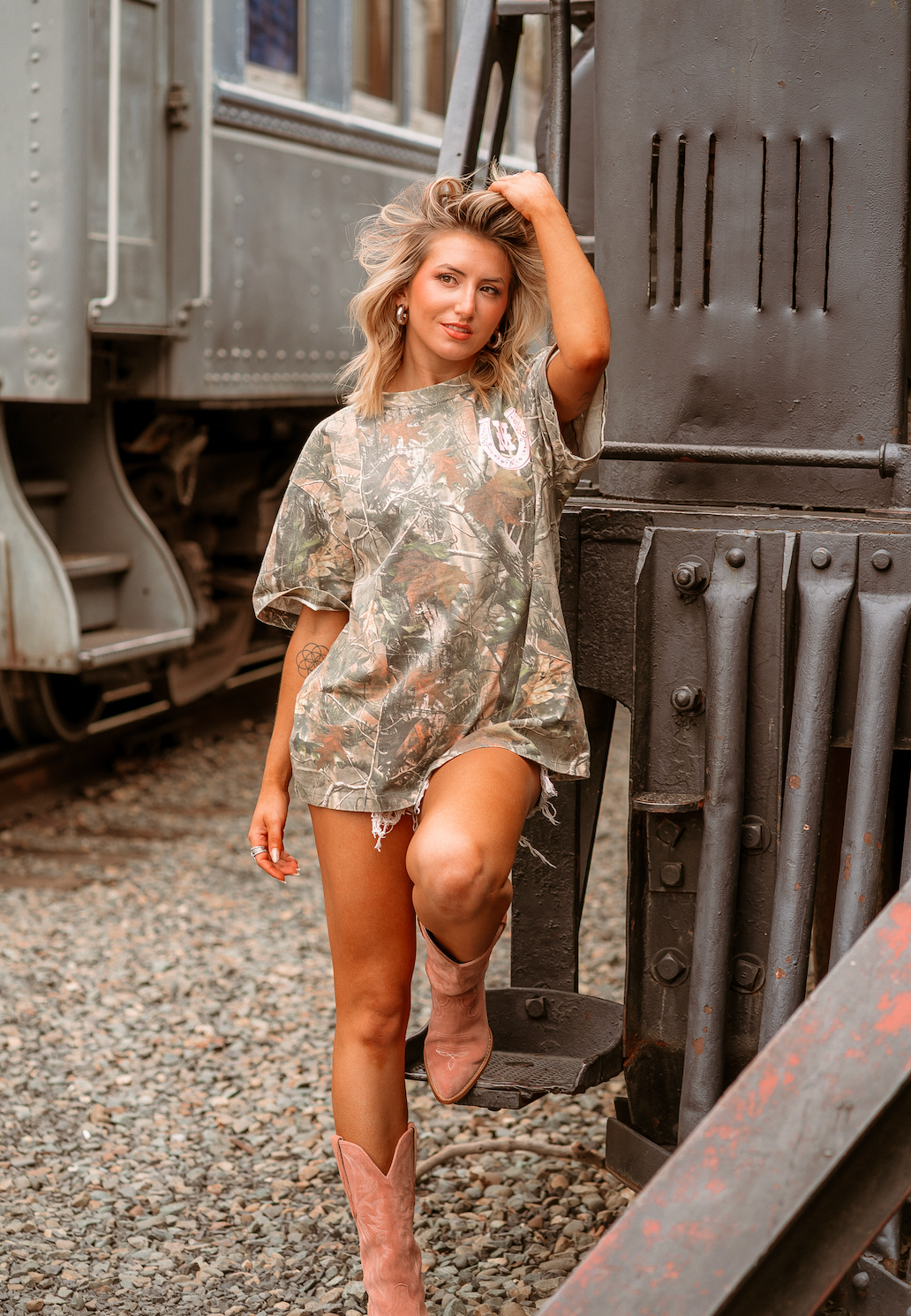 Wilder Made - Wholesale Screen Printed T-Shirt - Women's - Dive Bar Beers Camo Tee7