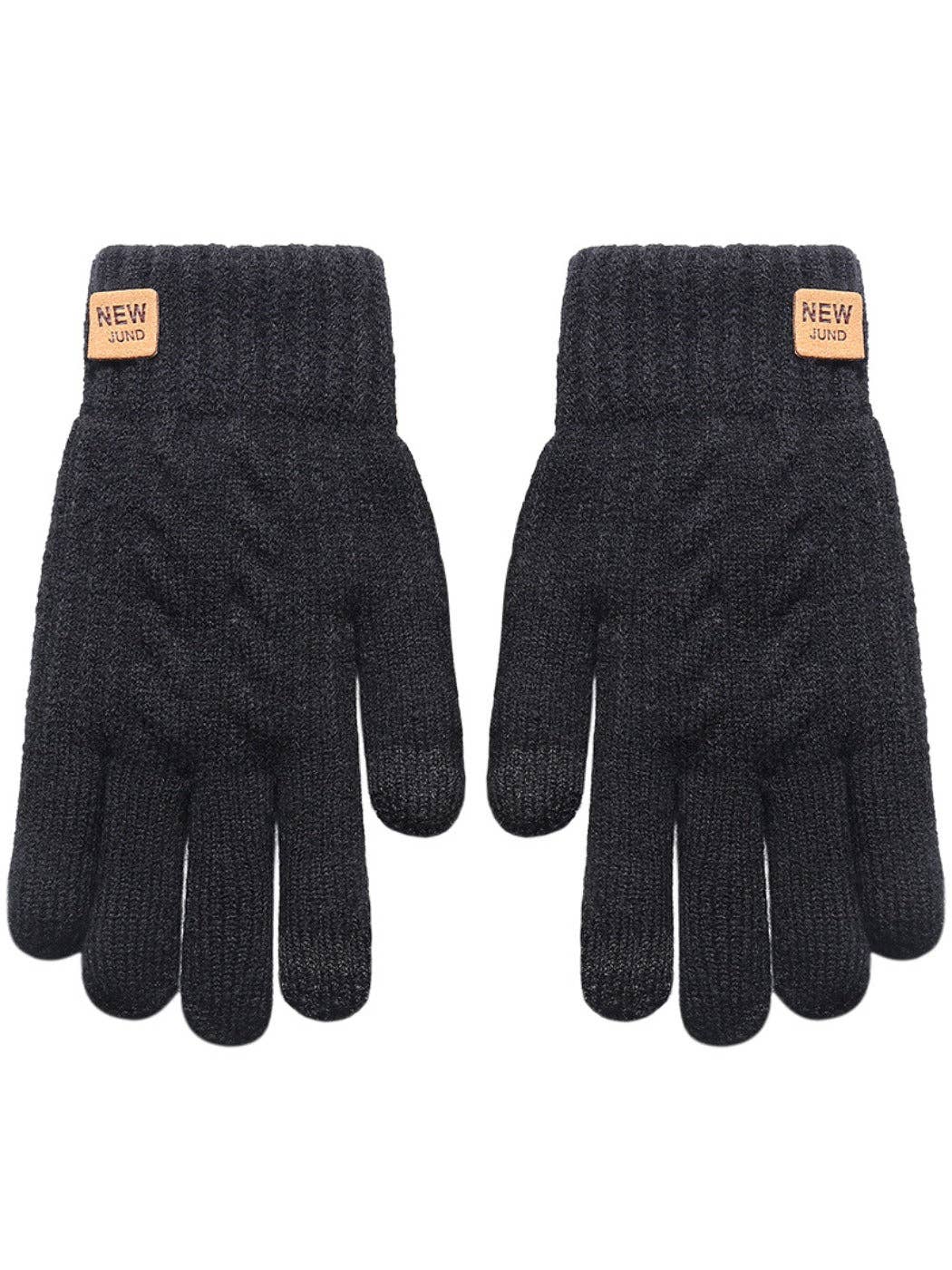 Funkyrel® Atzbranding Limited – Großhandel Handschuhe – Damen – Gloving - Doppellagige Touchscreen-Strickhandschuhe8