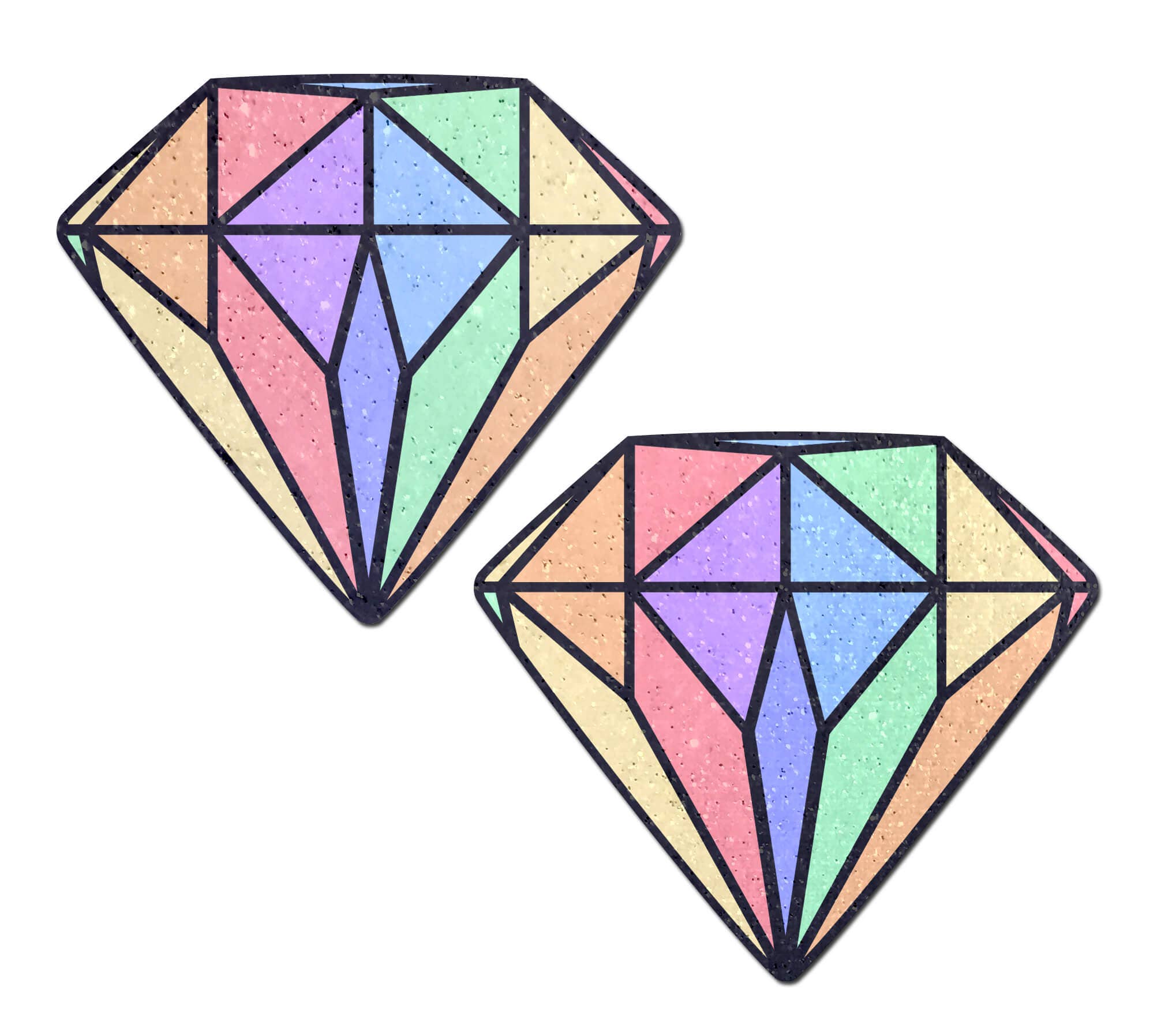 Wholesale Gem: Pastel Rainbow Diamond Nipple Pasties by Pastease® for your  store - Faire