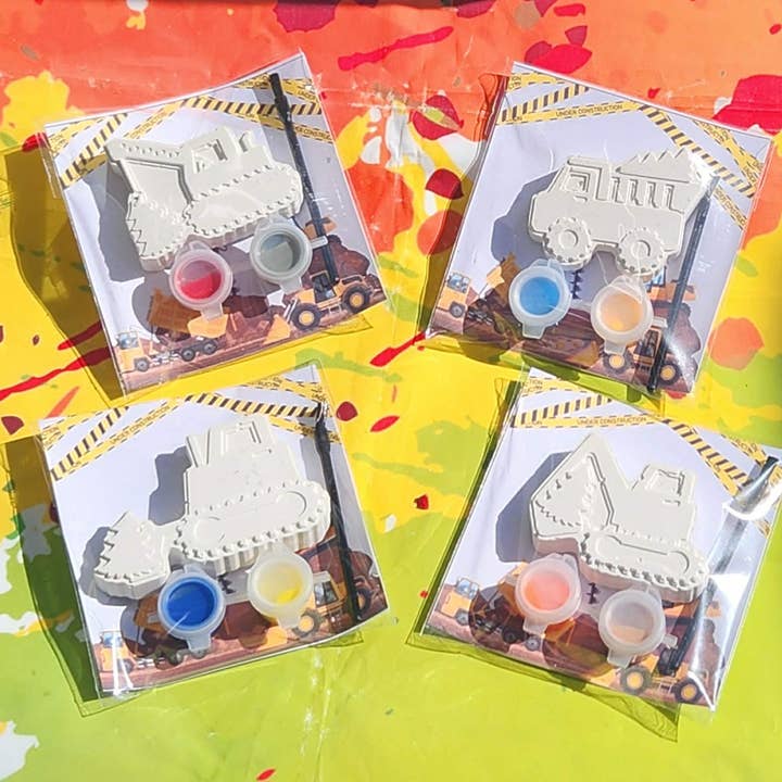 Bau-Lkw DIY-Malsets – Kreative Partygeschenke für den Großhandel von Snazzy Crayons