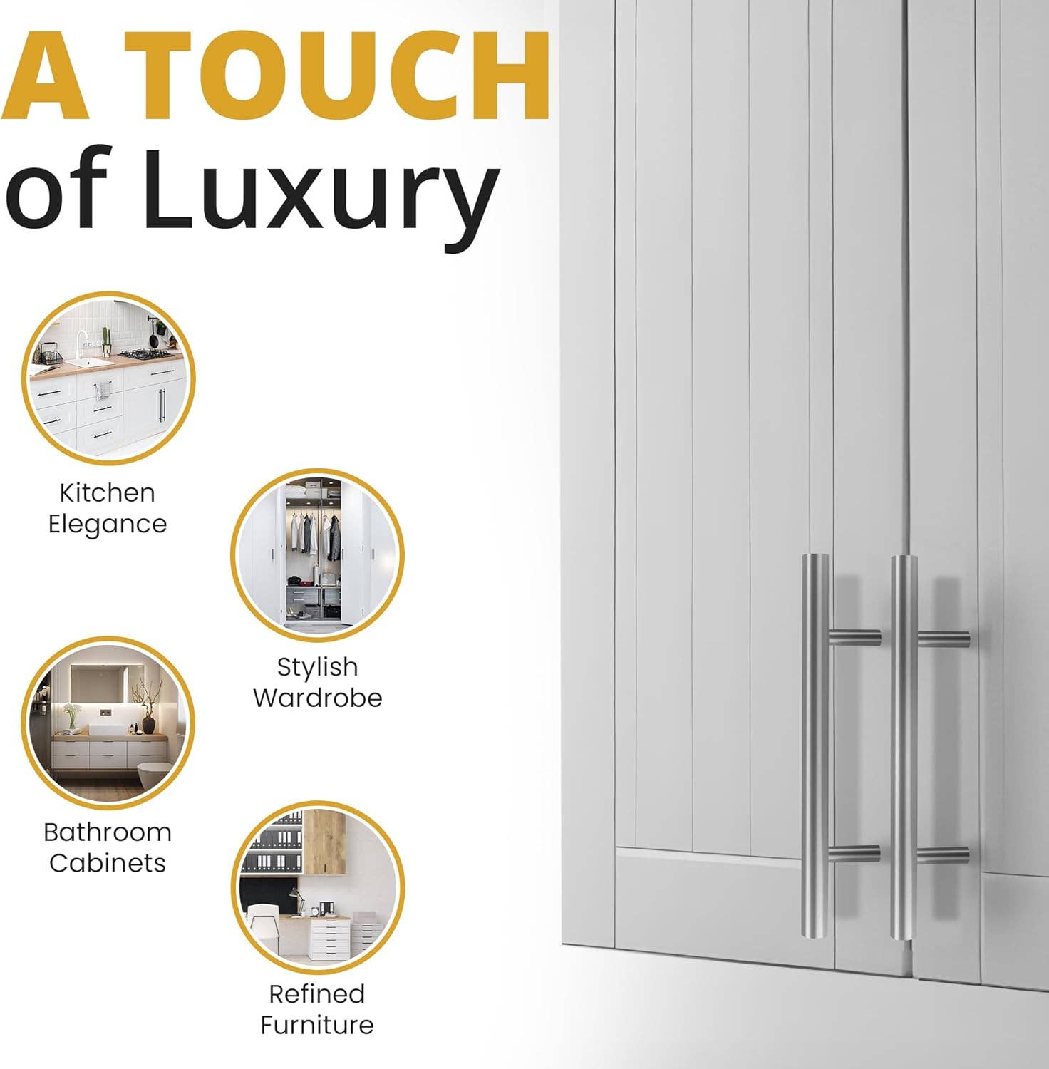 Mega Handles - Wholesale Knob/Pull - Canara Round Cabinet Pulls | Satin Nickel7