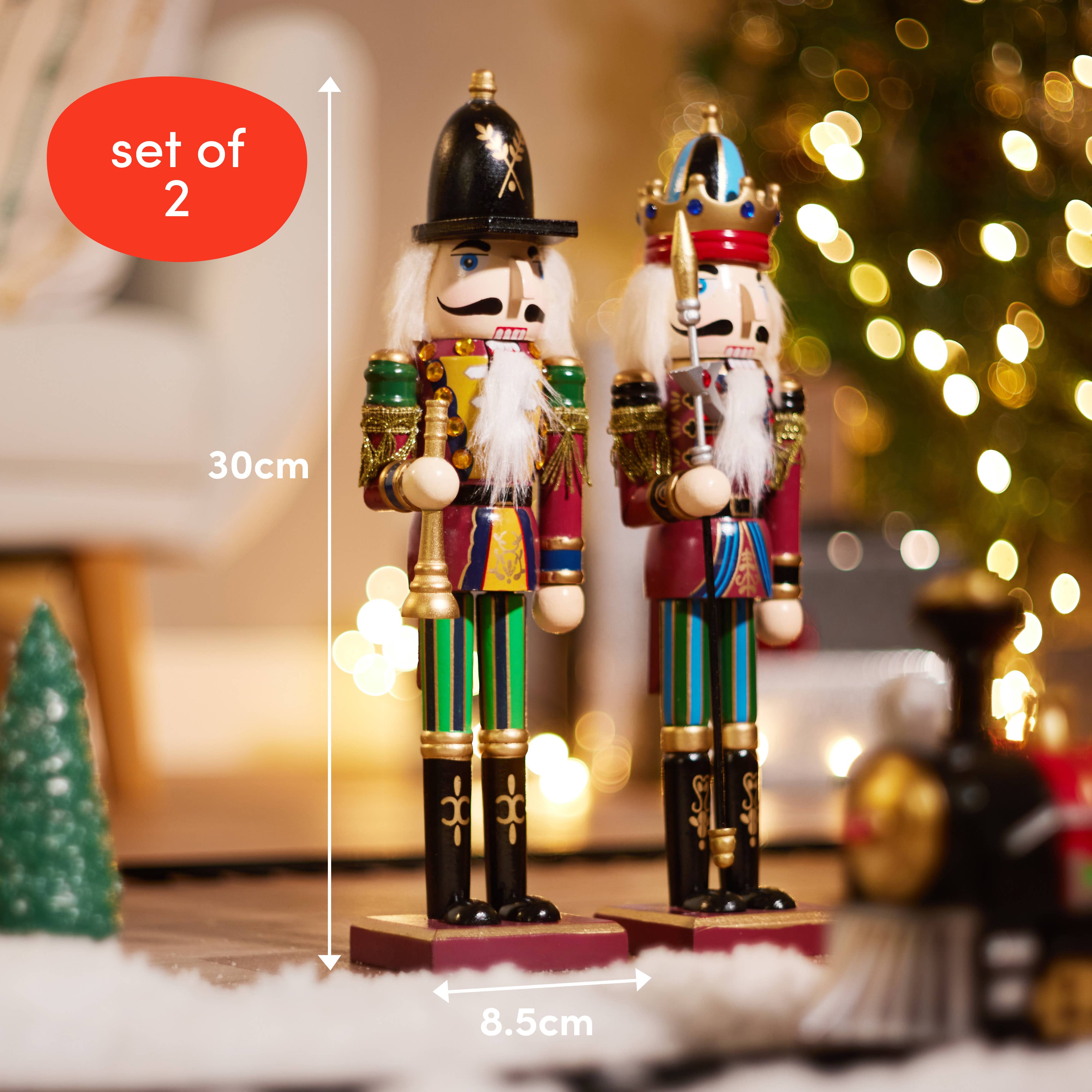 The Twiddlers - Wholesale Holiday Nutcracker - 2 Christmas Wooden Nutcracker Soldiers6