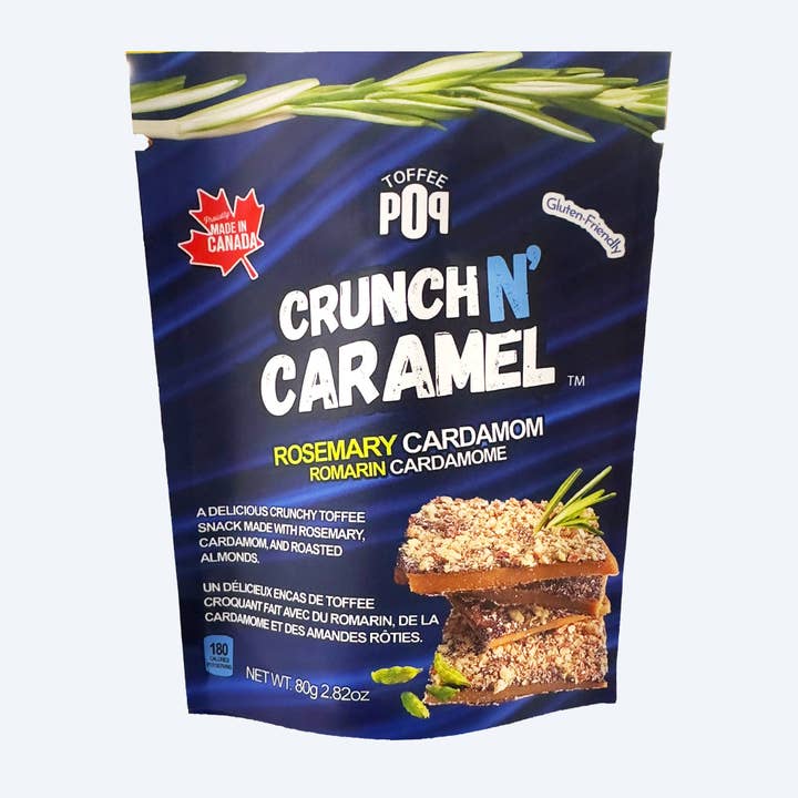 Rosmarin Kardemomme Toffee Bidder - Kasse med 12 for engroshandel hos Toffee Pop