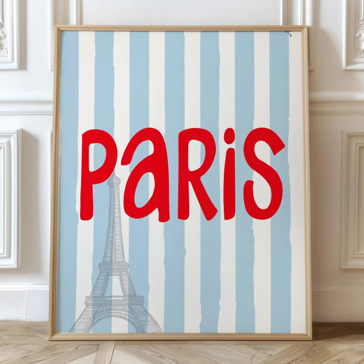 Paris Stadt Druck, Paris Frankreich Poster, Eiffelturm Wandkunst für den Großhandel von Atelier Vero Wholesale