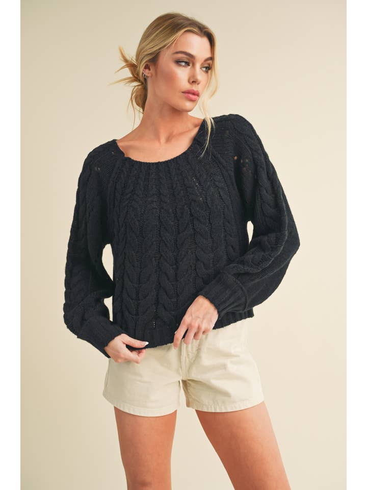 AEMI + CO - Wholesale Knit Sweater - Women's - 3158DK Tally Sweater 7