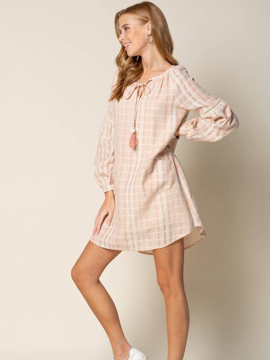 Vestido Manga Bishop c/ Patch Bolsos - 24799D por atacado de Doe and Rae