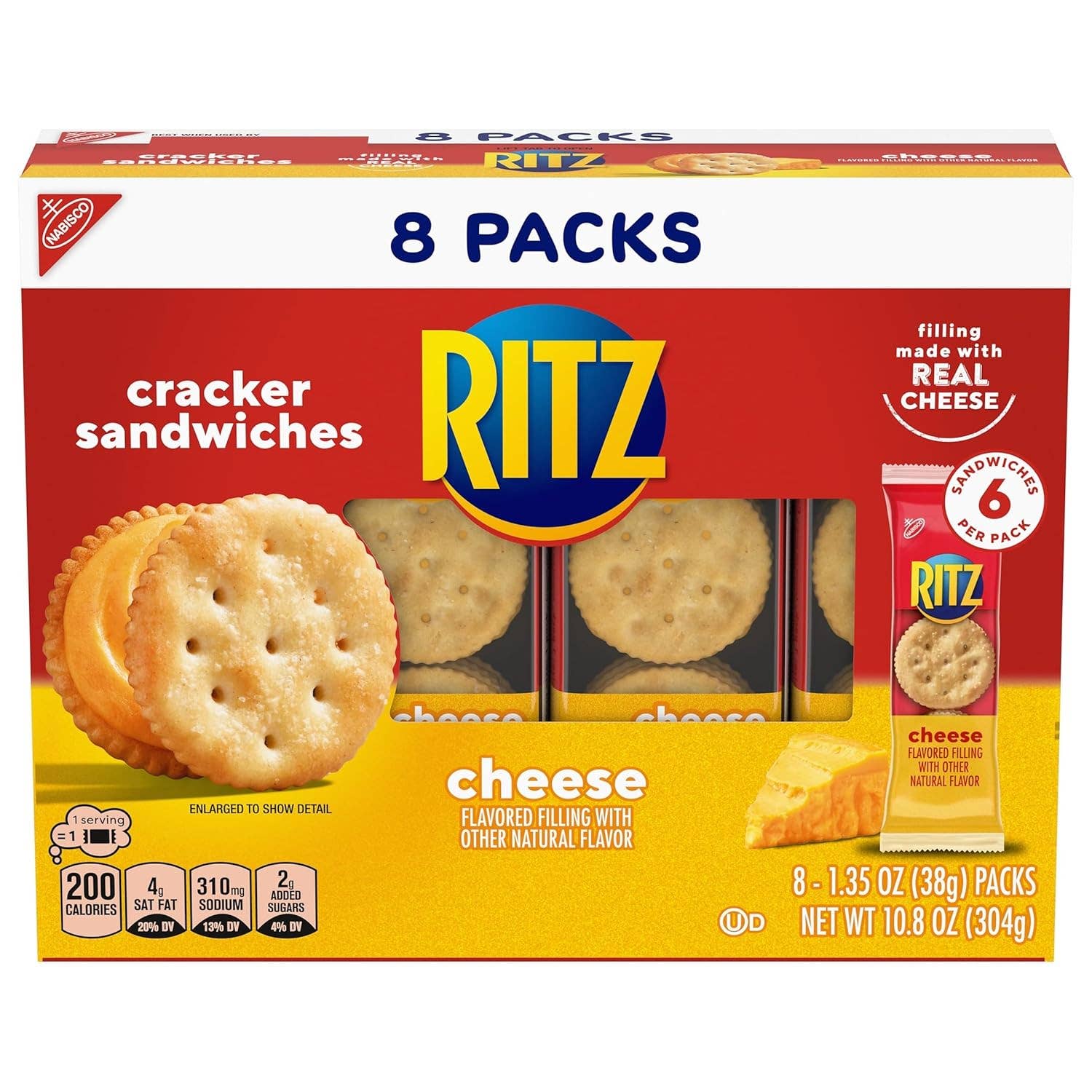 L&F Universal Goods – wholesale Crackers – Nabisco Ritz Crackers With Cheese Single Serve 112/1.35oz0