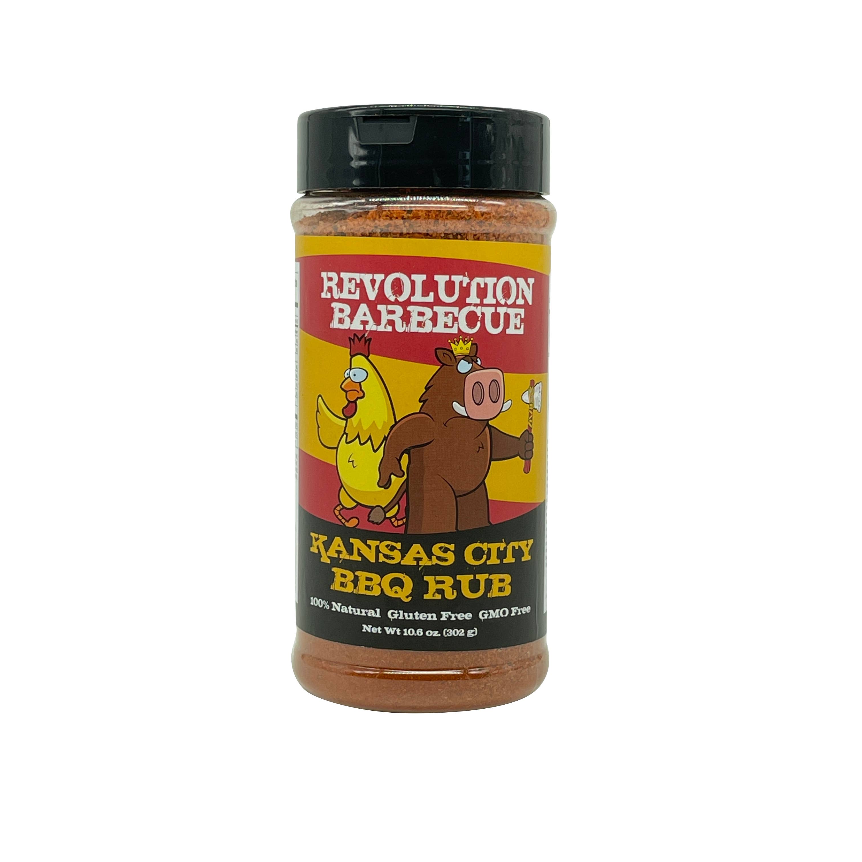 Revolution Barbecue - Wholesale Rub - Kansas City BBQ Rub - 100% Natural Gluten Free GMO Free 16oz
