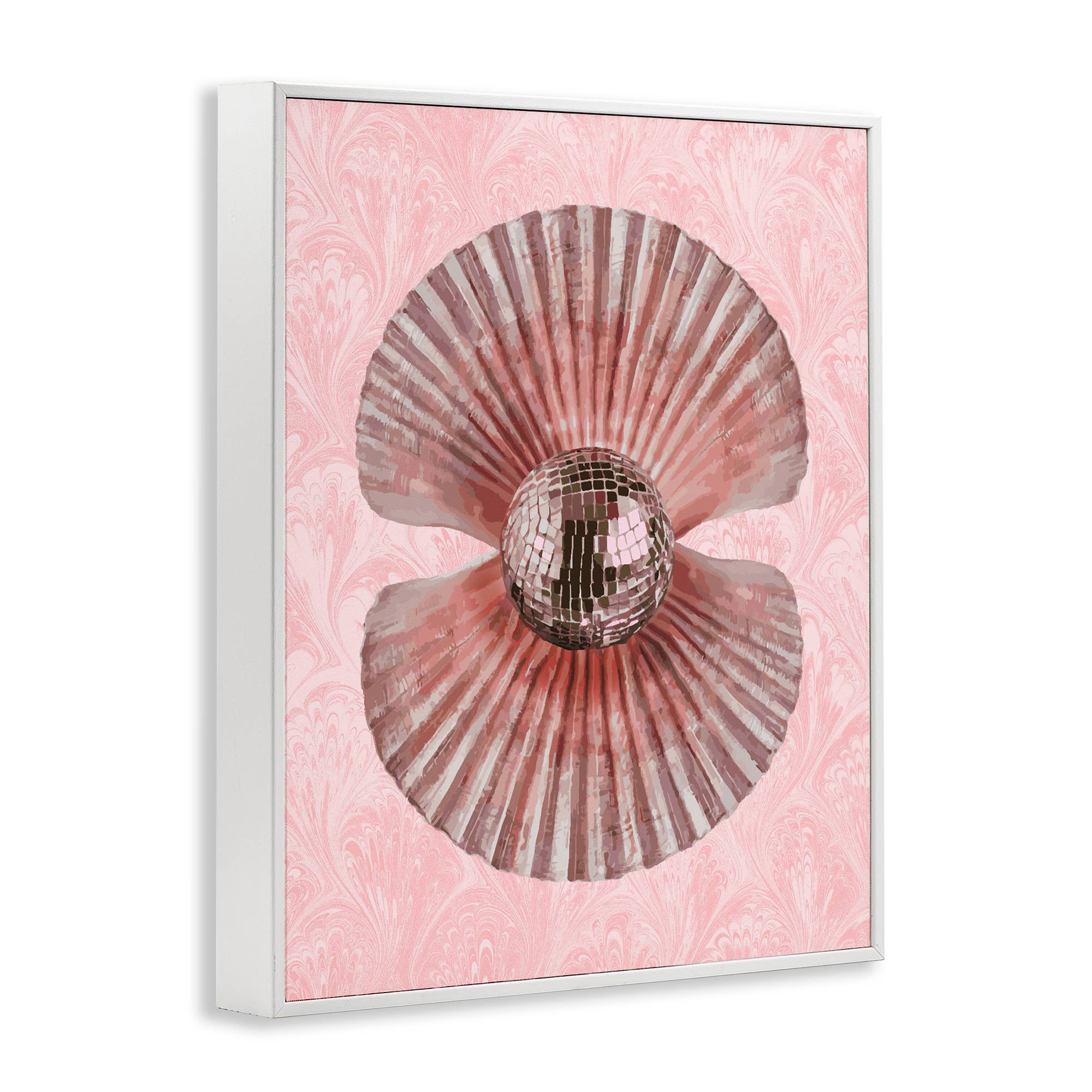 Stupell Industries - Wholesale Wall Sign - Disco Ball Clam Pearl - Framed Wall Art15