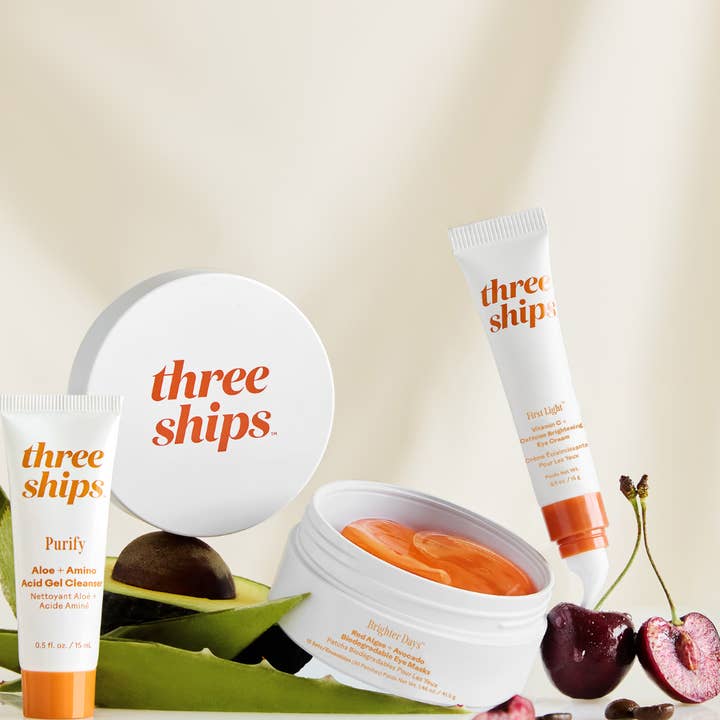Three Ships (No Duties | Ships from US/CA | USMCA Compliant) - Wholesale Skin Smoothing Kit - Bright Side: Brightening Eye Routine Kit1