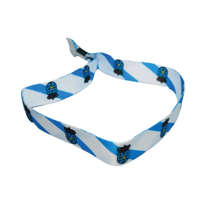 Astur Pins - Venta al por mayor Pulseras tejidas/trenzadas - Pulsera – Bandera de Galicia – España – P893